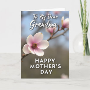 Lief oma-dag bloesembloem kaart