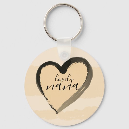 LIEF OMA GULDEN HART ABSTRACT SLEUTELHANGER (Voorkant)