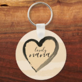 LIEF OMA GULDEN HART ABSTRACT SLEUTELHANGER (Voorkant)