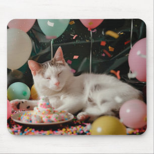 Lief Ontwerp voor de Verjaardag van een Kat Muismat