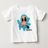 Lief ontwerpbaby octopus stripfiguur (Voorkant)