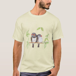 Lief paar zebra vinken t-shirt