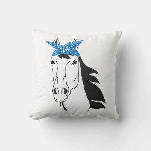 Lief Paard Landelijke Westerse Cowgirl Boerderij R Kussen