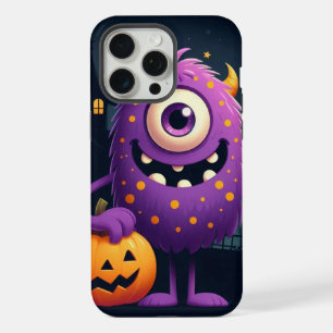 Lief, paars trick-or-treating monster iPhone 15 pro max case
