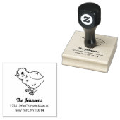 Lief Paas Kuikentje Rubberstempel (Gestempeld)