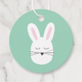 Lief paashaas cadeau bedankjes labels (Voorkant)