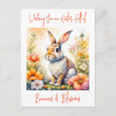 Lief Paaszegen  Konijnenkonijn Briefkaart (Voorkant)