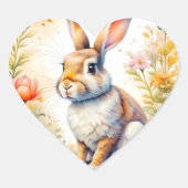 Lief Paaszegen  Konijnenkonijn Hart Sticker (Voorkant)