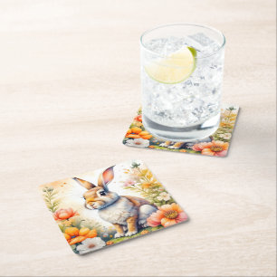 Lief Paaszegen  Konijnenkonijn Kartonnen Onderzetters