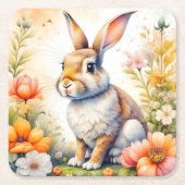 Lief Paaszegen  Konijnenkonijn Kartonnen Onderzetters (Voorkant)
