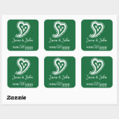 Lief Paisley Harten in Groene Sticker (Vel)