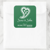 Lief Paisley Harten in Groene Sticker (Tas)