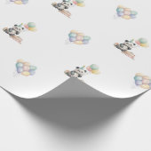 Lief panda dier Ballon Cadeaupapier (Hoek)