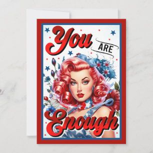 Lief Pin-up_ Je bent genoeg Kaart