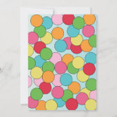 Lief plezier! Gumball thema verjaardagsuitnodiging Kaart (Achterkant)