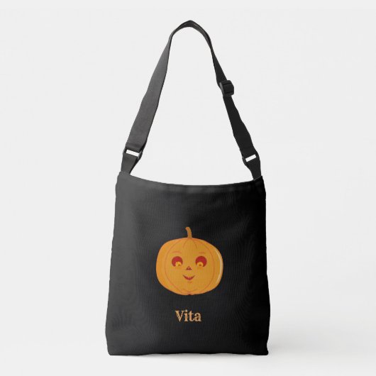 Lief pompoengezicht crossbody tas (Voorkant)