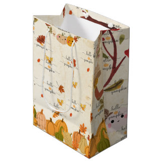 Lief pompoentje medium cadeauzakje