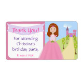 Lief Princess Party Favor Label (Voorkant)