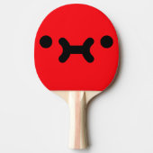 Lief Pruilgezicht Rood Pingpongbatje (Voorkant)