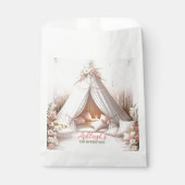 Lief pyjamafeest meisje sleepover verjaardag bedankzakje (Voorkant)