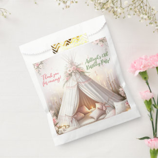 Lief pyjamafeest meisje sleepover verjaardag bedankzakje