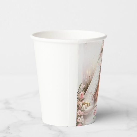 Lief pyjamafeest meisje sleepover verjaardag papieren bekers (Rechts)