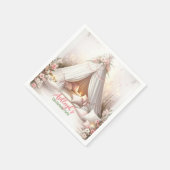 Lief pyjamafeest meisje sleepover verjaardag servet (Hoek)