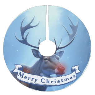 Lief rendier winter wonderland vakantie kerstboom rok