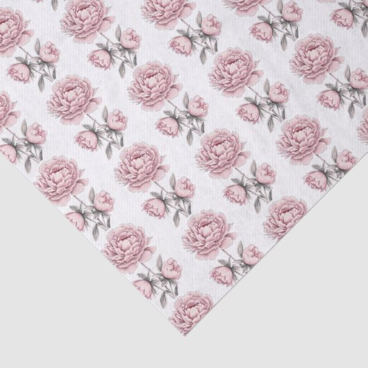 Lief romantisch  penseelpioenbloem tissuepapier (Detail)