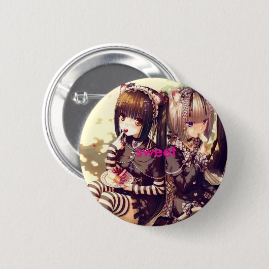 lief ronde button 5,7 cm (Voorkant /achterkant)