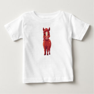 Lief roodbruin paard | Witte T-shirt voor kinderen