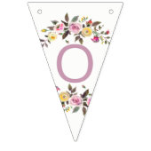 Lief Roos Waterverf Floral Wedding Forever Vlaggetjes (Derde vlag)