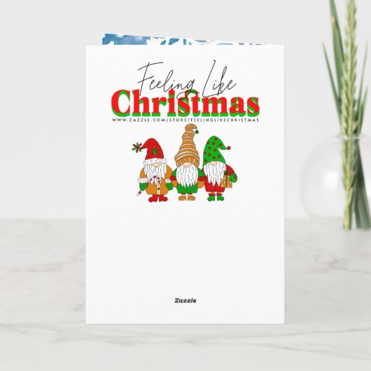 Lief roze elfje | Gefeliciteerd met Kerstmis perso Feestdagen Kaart (Achterkant)