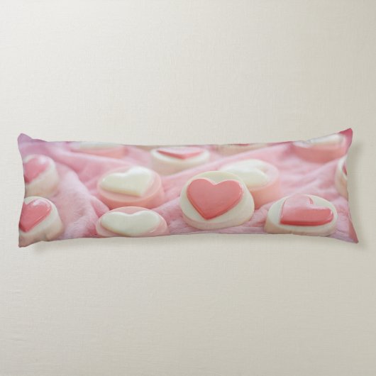 lief roze lichaamskussen (Achterkant)