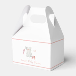 lief roze meisje outfit Baby shower Bedankdoosjes