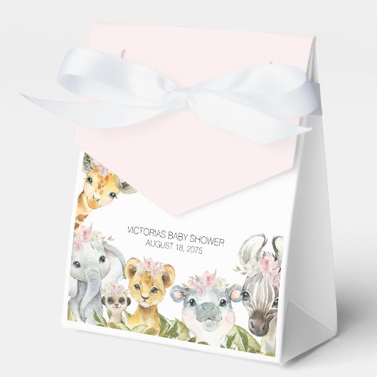 Lief Safari Meisje Baby shower Favor Box Bedankdoosjes