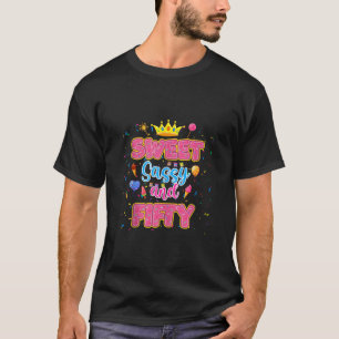 Lief Sassy en 50e verjaardag meisje thema 50 jaar T-shirt