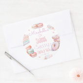 Lief sassy en zes pastel verjaardag ronde sticker (Envelop)
