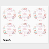 Lief sassy en zes pastel verjaardag ronde sticker (Vel)