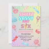 Lief sassy & zeven Ice Cream & Snoep meisje verjaa Kaart (Voorkant)