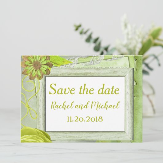 Lief Save the Date Bloemstuk (Staand voorkant)