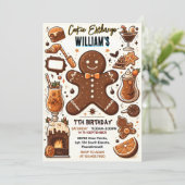 lief schattig eten Kinder Cookie Exchange 7th Verj Kaart (Staand voorkant)