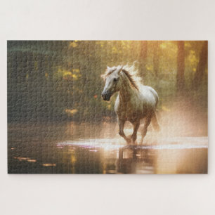 Lief Schattige Paard Magisch Bos Legpuzzel