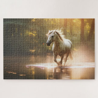 Lief Schattige Paard Magisch Bos Legpuzzel