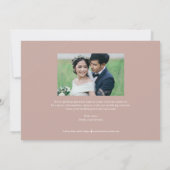 Lief script bewerkbare kleur save the date kaart (Achterkant)