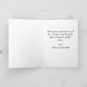 lief script | Dank je trouwdag Bedankkaart (Binnen)