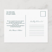 Lief script foto kerst geboorte aankondiging (Achterkant)