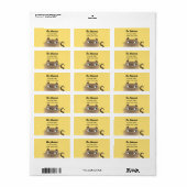 Lief Siamese Kat Retouradres Etiket (Full Sheet)