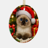 Lief Siamese Kittens Kerst Ornament (Rechts)