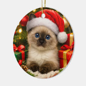 Lief Siamese Kittens Kerst Ornament (Links)